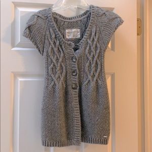 Aeropostale Short Sleeved Sweater - Gray